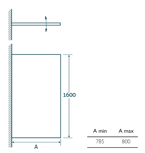 Evelyn Hinged Bath Screen with Towel Rail
