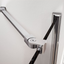 Cubuz Walk-in Fixed Clear Glass & Chrome Shower Screen - 480mm Shower Tray or Wetroom