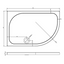Detroit Low Profile Anti-Slip Right Hand Quadrant Shower Tray - 1200x800mm
