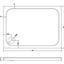 Detroit Low Profile Anti-Slip Shower Tray - 1100x800mm
