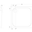 Detroit Low Profile Square Anti-Slip Shower Tray - 760x760mm