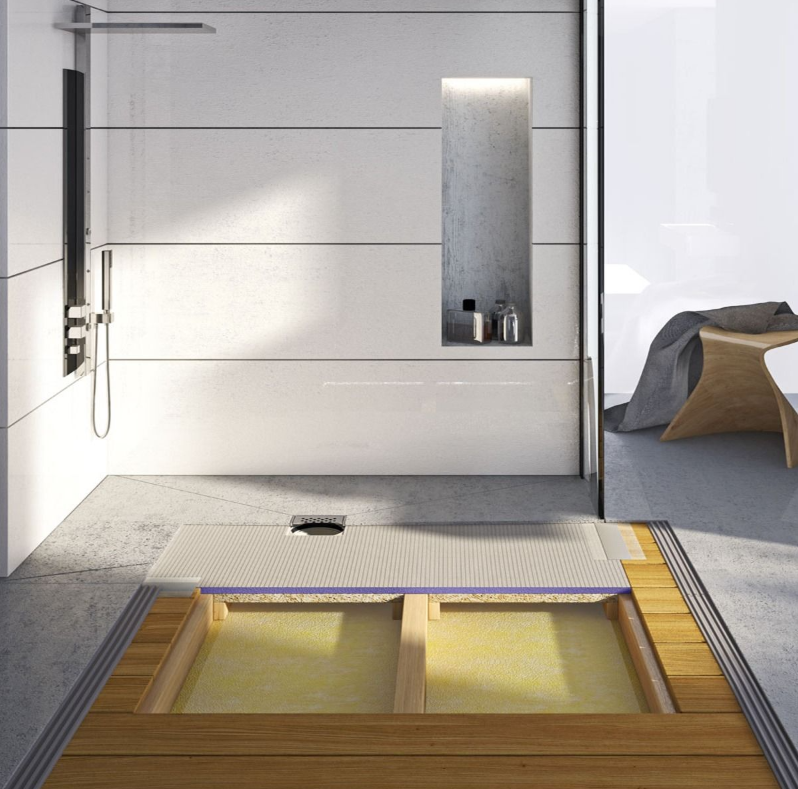 Wetroom Rectangle Shower Tray Centre Drain (1200mm x 1200mm)
