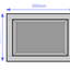 Wetroom Wall Niche Shelving Unit - 350 x 250 x 100mm
