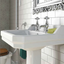 Elizabeth Traditional 610mm Basin & Pedestal, 2 Tap Hole