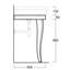 Laura Double Console Basin & Wooden Stand in Gloss White