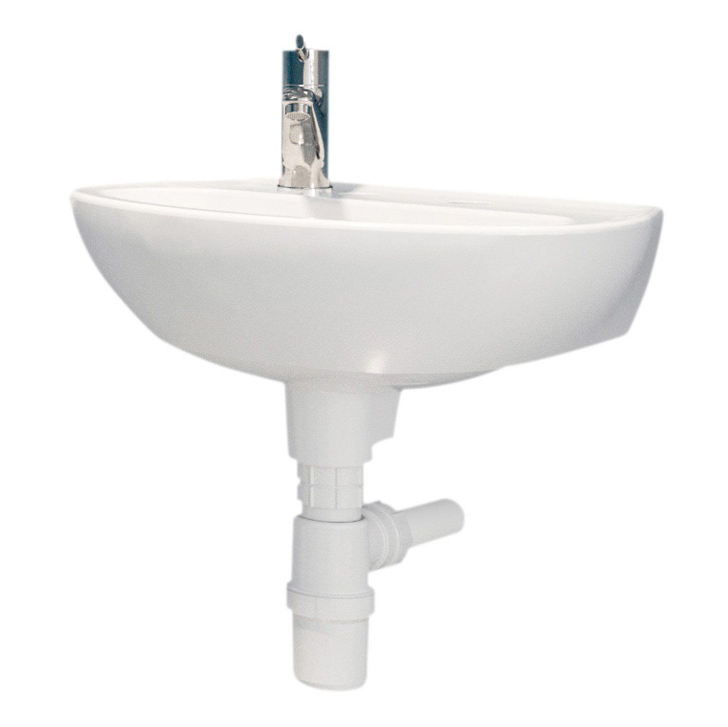 Dottie Doc M Accessible Toilet & Basin Pack with White Grab Rails