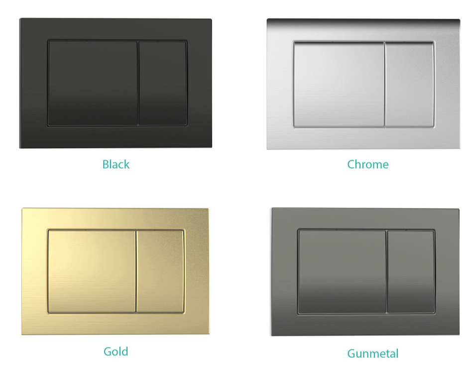 1200 Wall Hung Pan Concealed Cistern Frame Inc Gunmetal Flush Plate