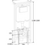 1200 Wall Hung Pan Concealed Cistern Frame Inc Gunmetal Flush Plate