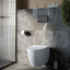 1200 Wall Hung Pan Concealed Cistern Frame Inc Gunmetal Flush Plate