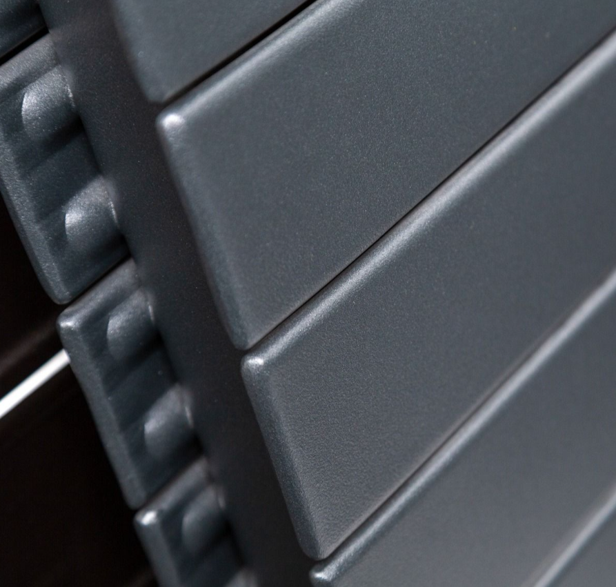 New Mexico Black Horizontal Convector Radiator - 600x1000mm