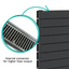 New Mexico Black Horizontal Convector Radiator - 600x1000mm