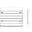New Mexico Black Horizontal Convector Radiator - 600x1000mm