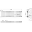 Nevada Grey Double Horizontal Column Radiator - 300mm
