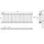 Nevada Grey Double Horizontal Column Radiator - 400mm
