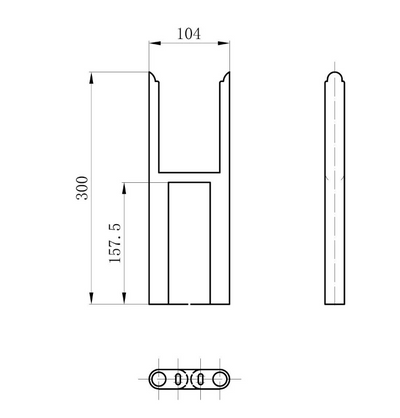 Nevada Black Pair of Triple Column Radiator Feet (Copy)