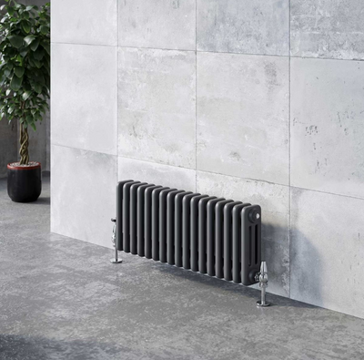 Nevada Quadruple Horizontal Column Radiator - 300x785mm - Grey