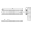 Nevada Quadruple Horizontal Column Radiator - 300x1010mm - Grey