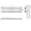 Nevada Quadruple Horizontal Column Radiator - 300x1190mm - Grey