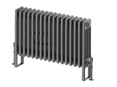 Nevada Quadruple Horizontal Column Radiator - 400x785mm - Grey
