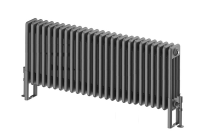 Nevada Quadruple Horizontal Column Radiator - 400x1190mm - Grey