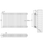 Nevada Quadruple Horizontal Column Radiator -600x1010mm - White