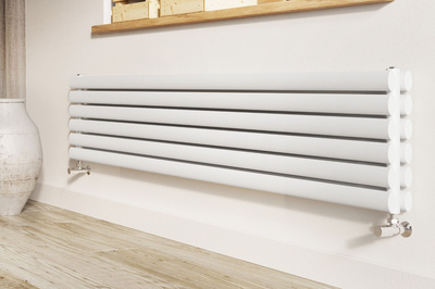 Minnesota White Double Horizontal Radiator - 472x1500mm