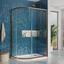 Murphy Brushed Bronze Sliding Shower Door Quadrant - 1200x900mm N24