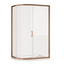 Murphy Brushed Bronze Sliding Shower Door Quadrant - 1200x800mm N24