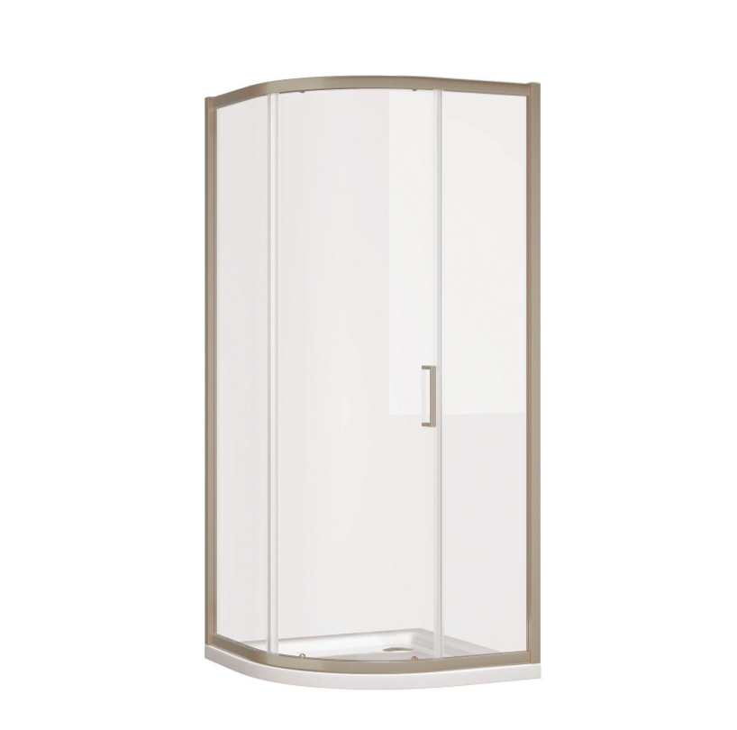 Murphy Brushed Nickel Sliding Shower Door Quadrant - 1000x900mm N24