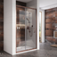 Murphy 1400mm Sliding Shower Door - Brushed Bronze N24