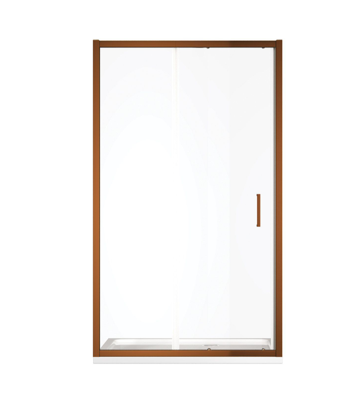 Murphy 1400mm Sliding Shower Door - Brushed Bronze N24