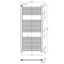 North Carolina 1200x500mm Electric Heated Towel Rail – Anthracite