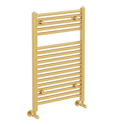 North Carolina 770x600mm Heated Towel Rail – Brushed Gold N24