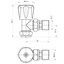 Thermostatic Black Straight Pair of Radiator Valves