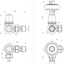 Wooden Head Corner Pair of Radiator Valves - Chrome