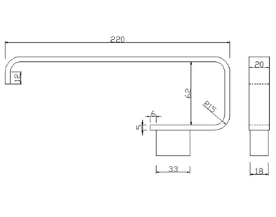 Ellie Towel Bar - Brushed Bronze N24