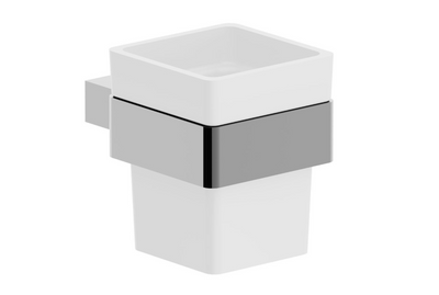 Ellie Toothbrush Tumbler & Holder - Chrome N24