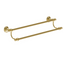 William Traditional Double Towel Rail - Brushed Gold