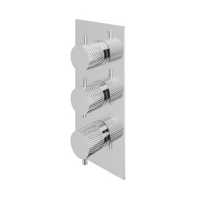 Chelsea Thermostatic Concealed Dual Outlet Shower Valve - Chrome