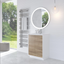 Tawny 750mm Floor Standing Vanity Unit in White & Oak with White Basin N24