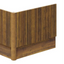 Jack Ribbed End Bath Panel & Corner Post in Walnut N24