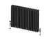 Nevada Black Triple Horizontal Column Radiator - 600mm