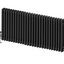 Nevada Black Triple Horizontal Column Radiator - 600mm