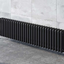 Nevada Black Triple Horizontal Column Radiator - 600mm
