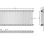 Nevada White Triple Horizontal Column Radiator - 600x1370mm