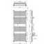 Kentucky 1400 x 550mm Heated Towel Rail with Hangers – White