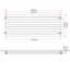 Michigan Grey Single Horizontal Flat Panel Radiator -610x1600mm