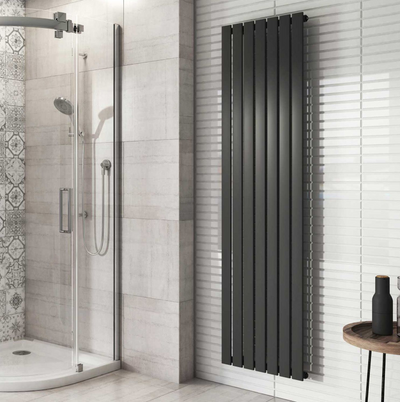 Michigan Grey Single Vertical Flat Panel Radiator - 1800x475mm