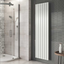 Michigan White Single Vertical Flat Panel Radiator - 1800x475mm