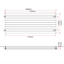 Michigan Grey Single Horizontal Flat Panel Radiator -610x1800mm